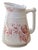 Large Antique Wash Jug in Pink Ironstone from Imperial Bonn, 1865 For Sale