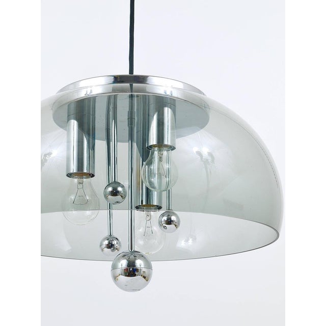 Mid-Century Space Age Globe Pendant Lamp with Chromed Spheres, Germany, 1970s For Sale - Image 13 of 18