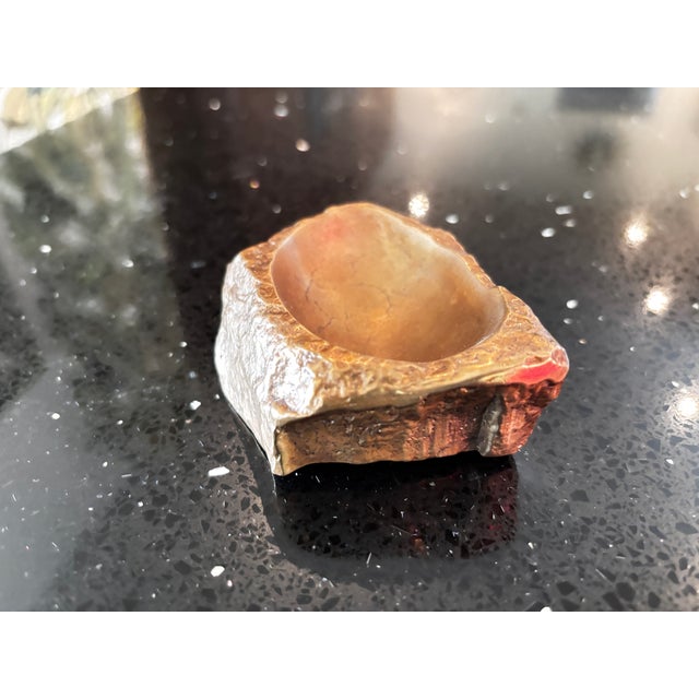 1970s French Brutalist Bronze Trinket Tray by Monique Gerber, 1970 For Sale - Image 5 of 9