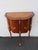 French Carved Flower Inlay Nightstands Side End Tables a Pair 6616 For Sale - Image 14 of 18