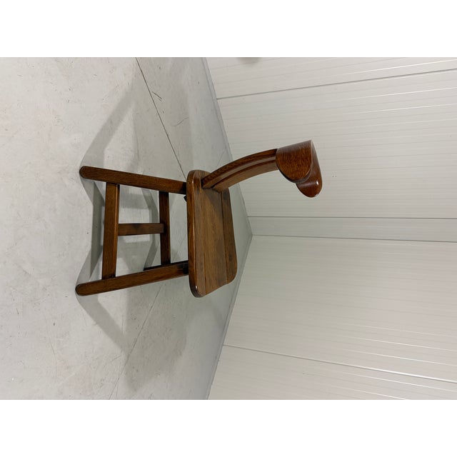 Brutalist Oak Dining Chairs, 1970s, Set of 4 For Sale - Image 11 of 16