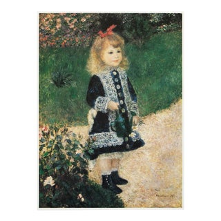 1977 After Auguste Renoir "A Girl With a Watering Can", Large Full-Color Print For Sale