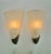 1970s Art Deco Style Frosted Glass Wall Lights, 1970s, Set of 2 For Sale - Image 5 of 12