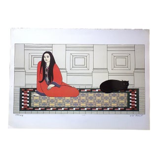Vintage 20th Century Will Barnet Lithograph "Soliloquy" For Sale