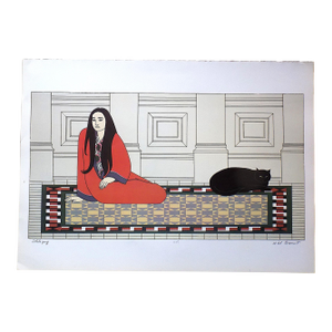 Vintage 20th Century Will Barnet Lithograph "Soliloquy"