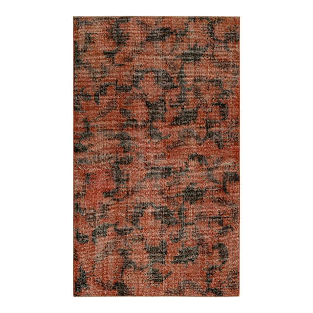 1960s Vintage Zeki Müren Art Deco Rug With Geometric Patterns For Sale