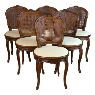 Vintage Louis XV Style Chairs, 1990s, Set of 6 For Sale