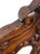 Late 20th Century Dutch Chippendale Style Carved Fruitwood & Leather Dining Chairs — Set of 4 For Sale - Image 9 of 10