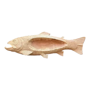 Carved Wood Fish Board
