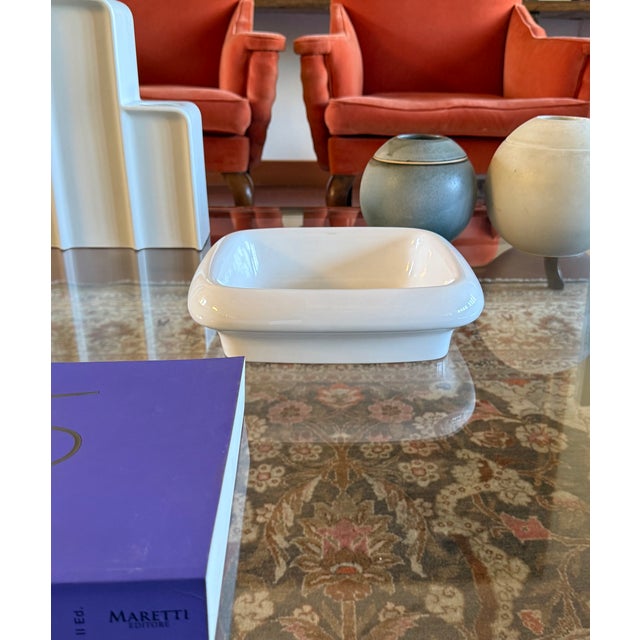 White Ceramic Centerpiece Model Tremiti 4035 by Angelo Mangiarotti for Danese, Italy, 1968 For Sale - Image 10 of 13