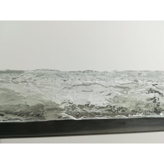 Mid-Century Modern Murano Ice Glass Sconces from Kaiser Leuchten, 1960s, Set of 2 For Sale - Image 3 of 8