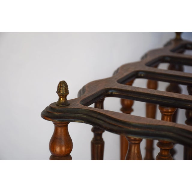 Brown English Magazine Rack For Sale - Image 8 of 11