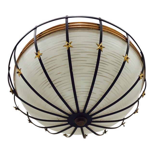MidCentury Modern Star Flush Mount Ceiling Light Chairish