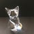 1980s Signed Steuben Clear Crystal Seated Fox Figurine by Lloyd Atkins For Sale - Image 5 of 9