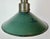 Industrial Green Enamel Military Pendant Lamp with Cast Aluminium Top, 1960s For Sale - Image 4 of 18