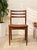 Mid 20th Century Set of 4 Vintage Danish Modern Rosewood Dining Chairs With Brown Upholstered Seats For Sale - Image 5 of 12