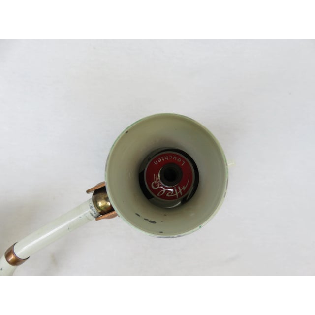 Green and Beige Copper-Plated Scissor Lamp from HELO Leuchten, 1960s For Sale - Image 14 of 18