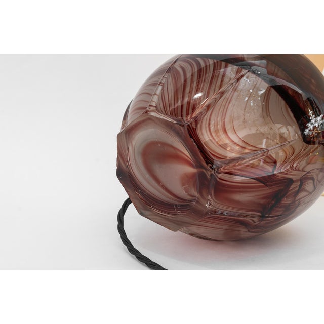 Murano Table Lamp with Fabric Shade, Italy, 1920s For Sale - Image 15 of 18