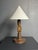 Mid-Century Brutalist French Wood Table Lamp from Charles Dudouyt, 1950s For Sale - Image 9 of 13