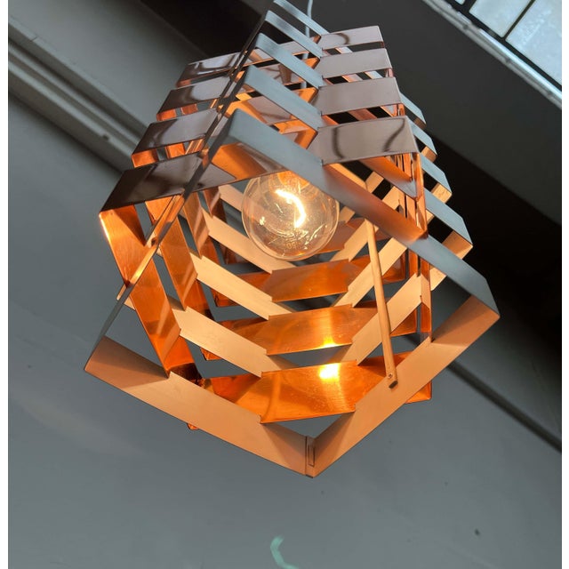 Mid-Century Modern Dutch Star Light Pendant Lamp by J.J.M. Hoogervorst for Anvia, 1960s For Sale - Image 11 of 18