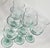 Green Ocean Green Glass Goblets- Set of Six For Sale - Image 8 of 9
