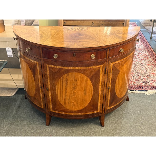 Burton Ching Georgian Demi-Lune Commode For Sale - Image 4 of 12