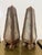 Mid 20th Century Pair, Vintage Distressed Tole Obelisk Form Sculptures For Sale - Image 5 of 8