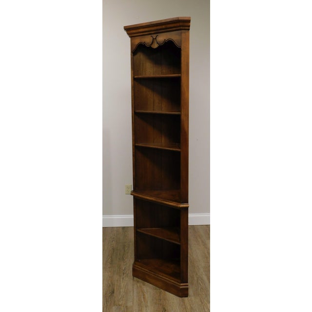 Ethan Allen Country French Pair Corner Bookcases Chairish