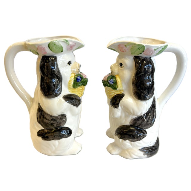C1993 Haldon Group Ceramic Dog Pitcher For Sale - Image 14 of 18
