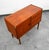 Wood Mid Century Danish Modern End Table Side Entryway Teak 3 Drawers Wood Cabinet For Sale - Image 7 of 12