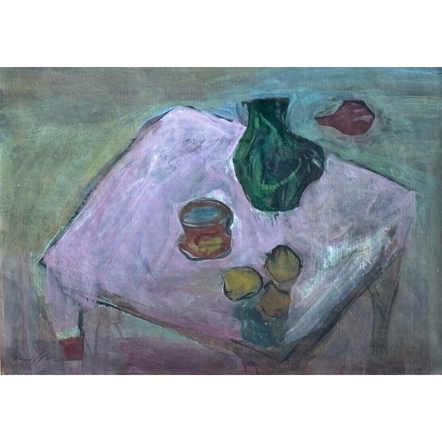 French Art Still Life Painting by Ramzi Ghotbaldin; French Painter 2005 For Sale - Image 3 of 9
