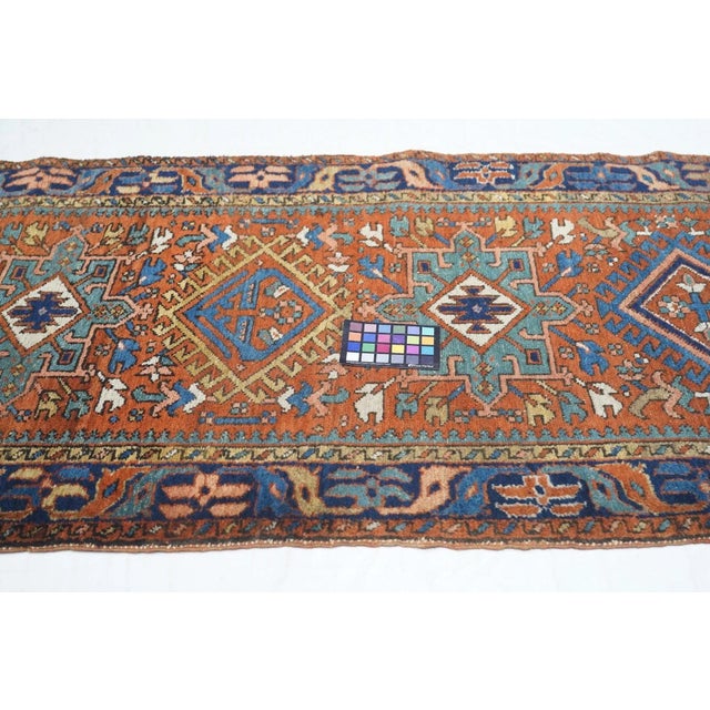 Antique Karajeh Rug 3'1'' x 8'11'' For Sale - Image 10 of 11