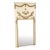French Louis XVI Style Parcel Painted & Gold Trumeau Mirror For Sale