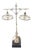 Silver Cross-Shaped Lamp For Sale