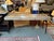 Design Plus Gallery presents a One-of-a-Kind Writing Desk. The desk offers a duo of prong shaped legs in a dark...
