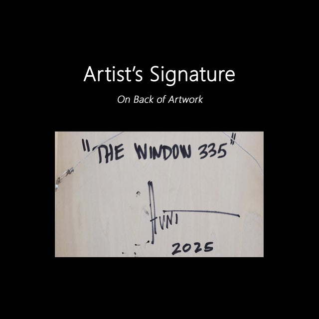 The Window 335 - Original Minimalist Mixed Media Acrylic and Resin Painting on Wood Panel by Ricky Hunt For Sale - Image 9 of 9
