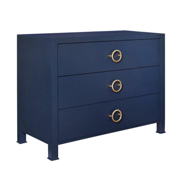 New special order item. Not vintage. Introducing the Worlds Away Getty Three Drawer Chest! This unique chest features...