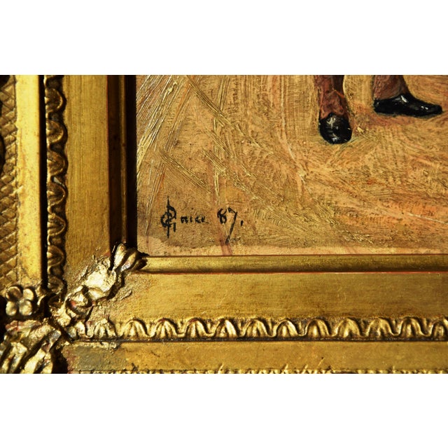George Paice, Painting Racehorse Mohican, 1887, Framed, 1887, Oil on Board For Sale - Image 9 of 14