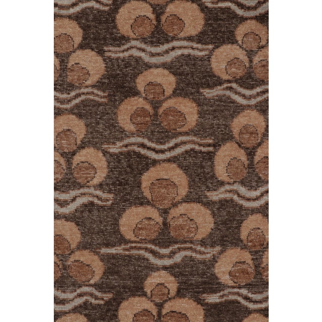Rug & Kilim's Distressed Rug, Rich Brown With Chintamani Patterns For Sale In New York - Image 6 of 10