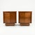 Mid-Century Modern Sculptural Atomic Style Mid-Century Modern Pair of Nightstands, C. 1960s For Sale - Image 3 of 11