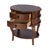 Spritely Home Accent Furniture Ethel 25 in. W Oval Wood 2 Drawer Accent Table with Open Shelf, Cherry For Sale - Image 4 of 9