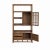 2020s Chinese Elm Wood Brown Open Display Bookcase Cabinet For Sale - Image 5 of 10