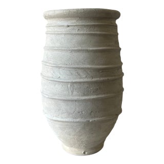 Tamegrout Oversized Textured Ceramic Floor Vessel For Sale