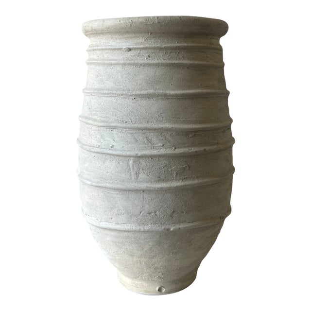 Tamegrout Oversized Textured Ceramic Floor Vessel For Sale
