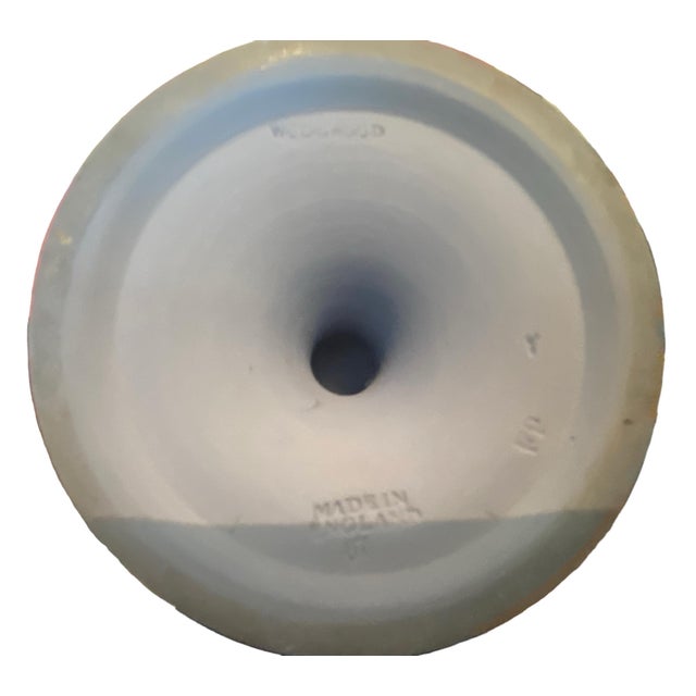 Vintage Wedgwood Blue Jasperware Vase with Sacrifice White Classicsl Figures For Sale - Image 11 of 12
