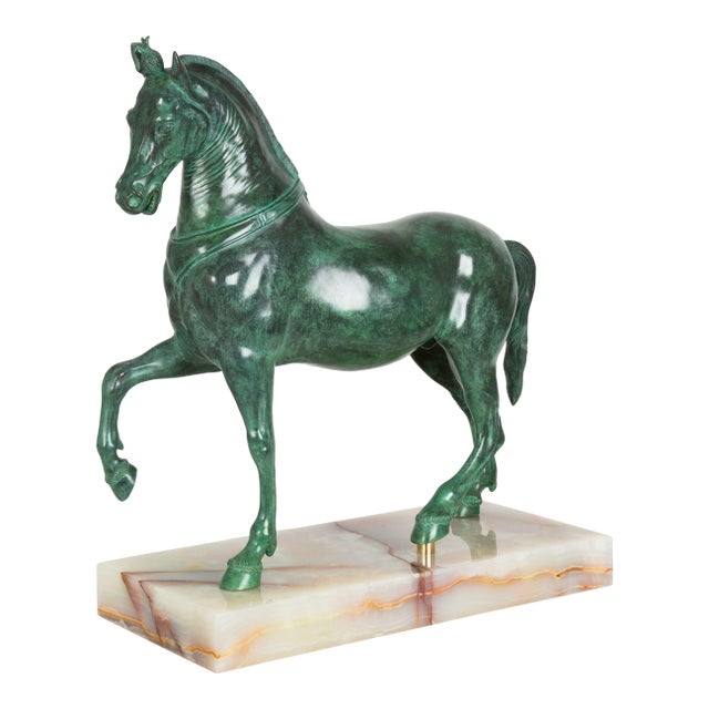 The Herculaneum Quadriga Horse "Cavallo Mazzocchi" After Antiquity For Sale