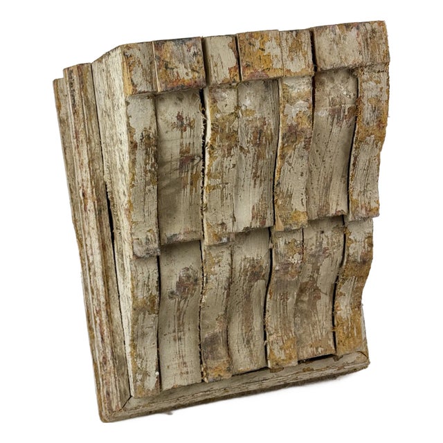 Antique Architectural Salvage Wooden Corbel/Capital Element With Modern Design For Sale