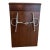Mid Century Mahogany Equestrian Waste Bin For Sale