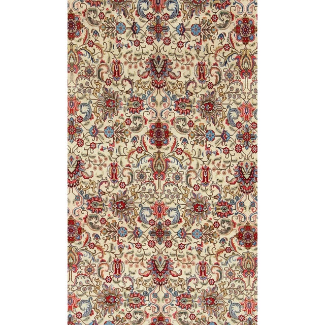 Vintage Tabriz Rug With Vivid, Traditional Colors and All-Over Design For Sale - Image 4 of 13