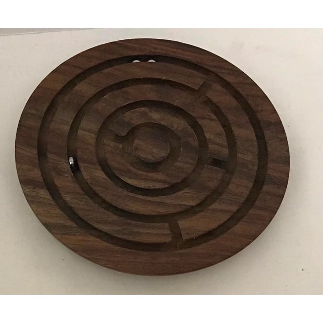 Mid-Century Modern Wooden Maze Puzzle Game For Sale - Image 3 of 5